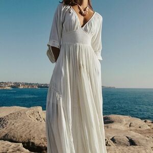 White Dixie Maxi Dress Free People